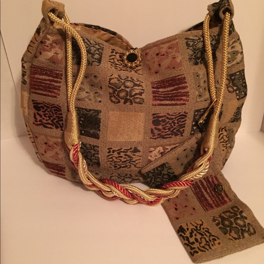 Handmade Tote From Repurposed Textiles
